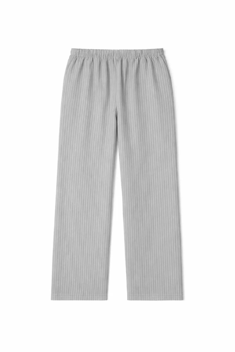 Plus Size Pinstriped Drawstring Pants - Image 4