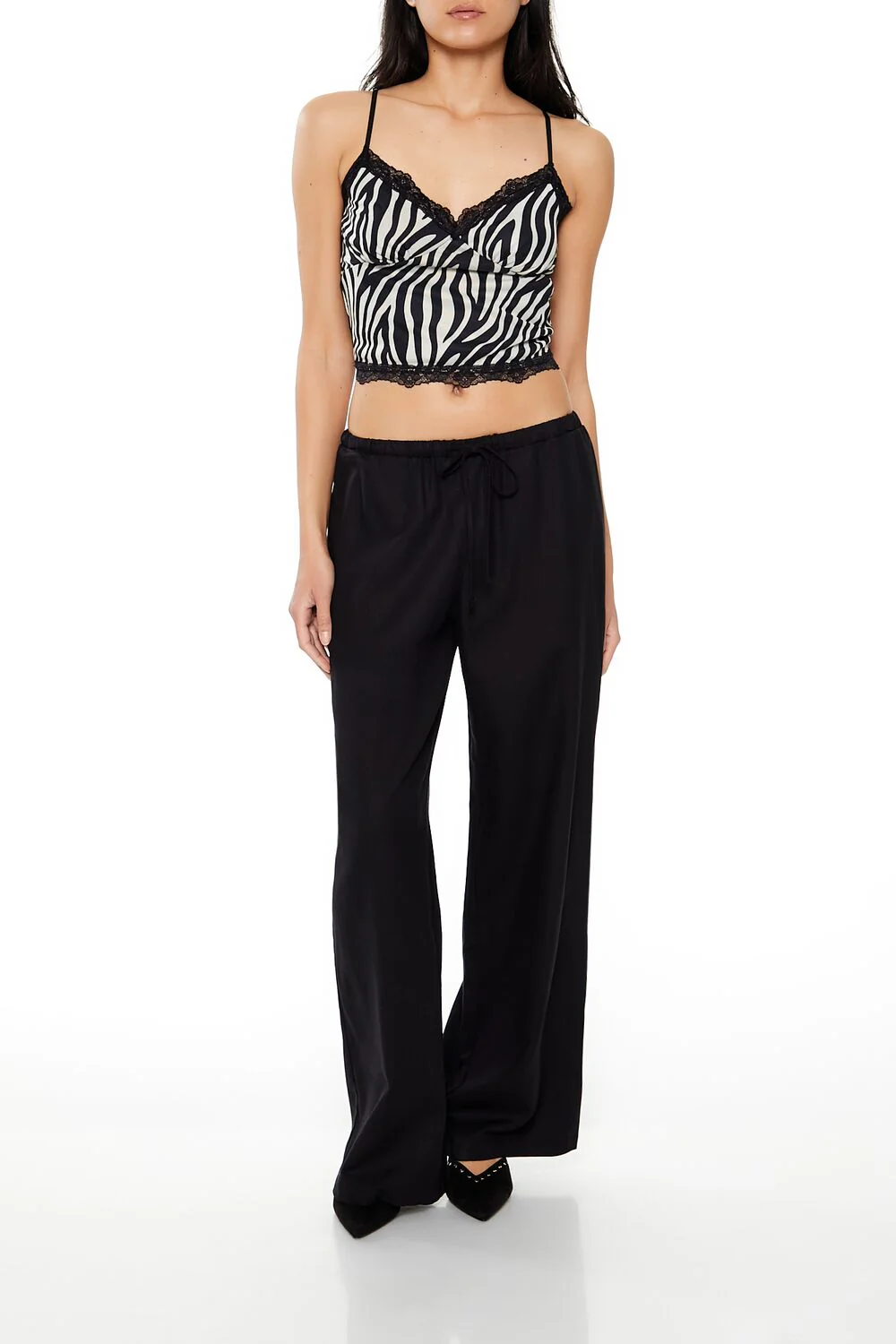 Drawstring Wide-Leg Pants - Image 6