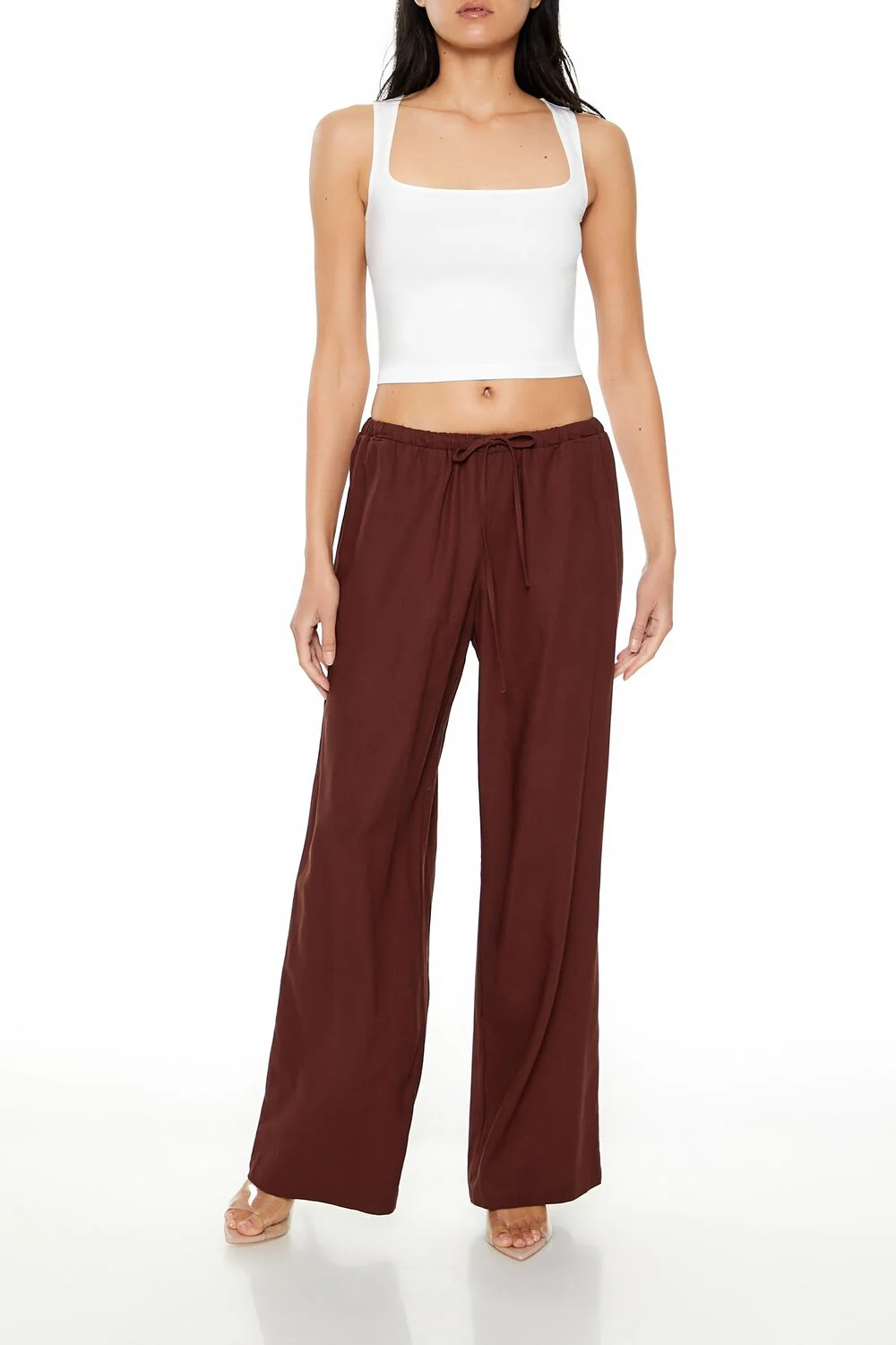 Drawstring Wide-Leg Pants - Image 7