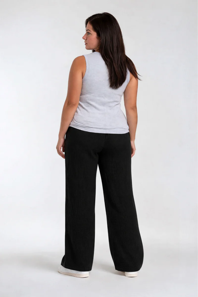 Plus Size Wide-Leg Drawstring Pants - Image 2