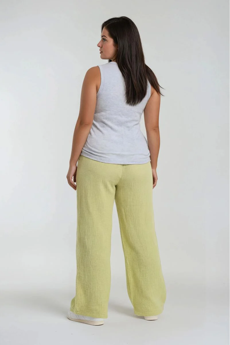 Plus Size Wide-Leg Drawstring Pants - Image 6