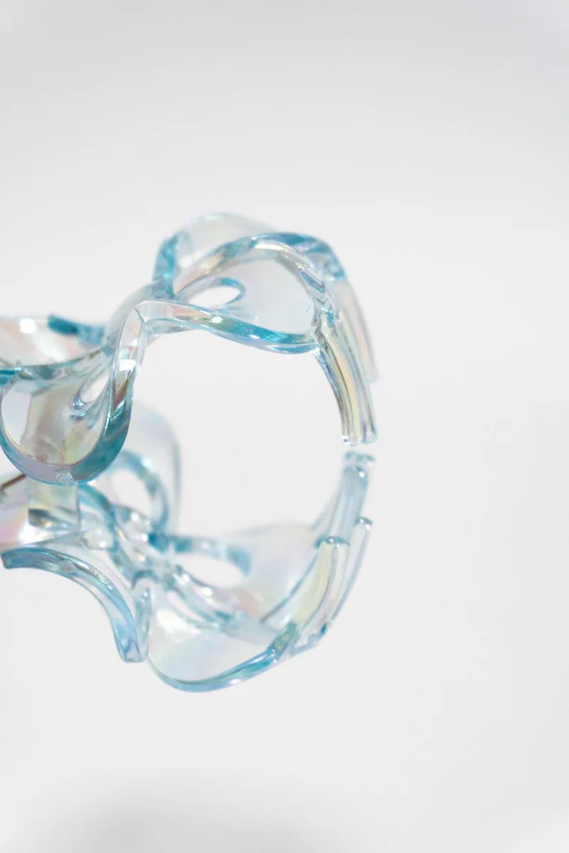 Iridescent Flower Hair Claw Clip - Image 2