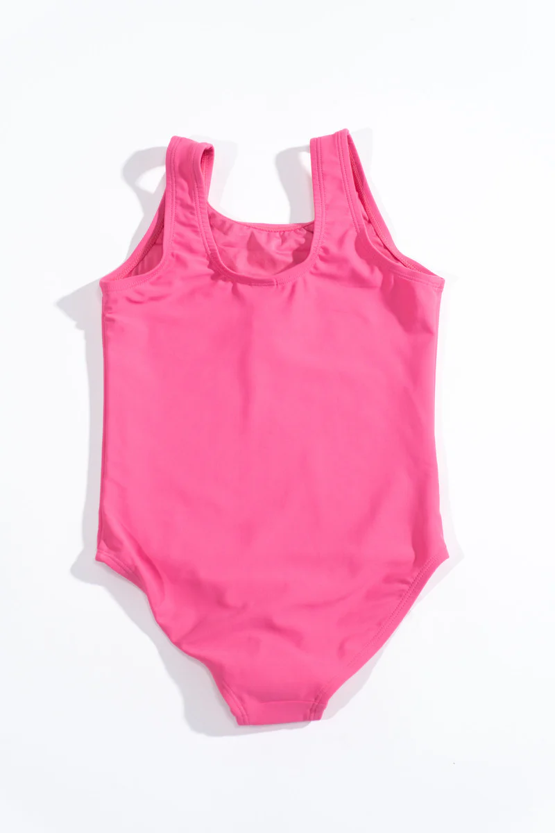 Girls Barbie Sparkle One-Piece Swimsuit - Image 2