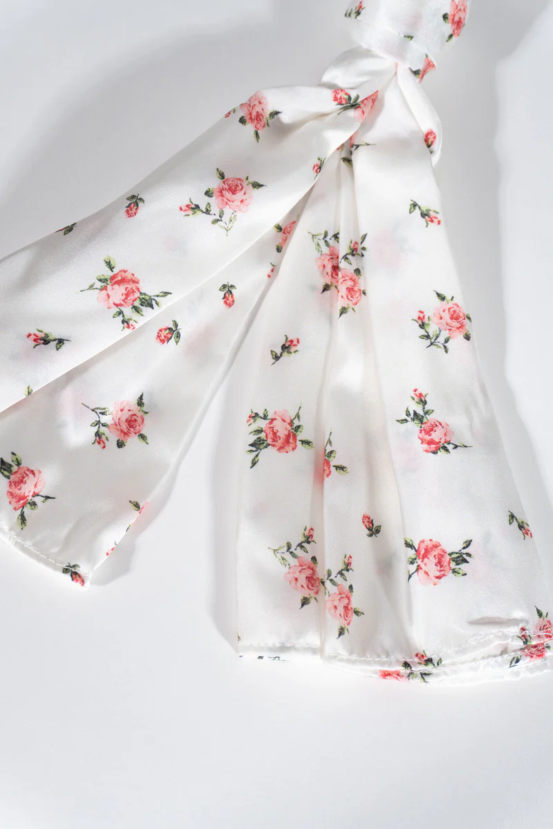 Rose Print Hair Tie - Image 4