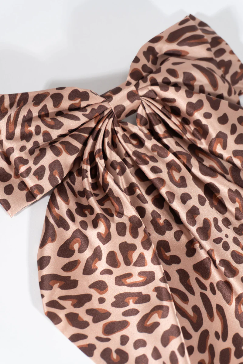 Printed Bow Hair Clip - Image 2