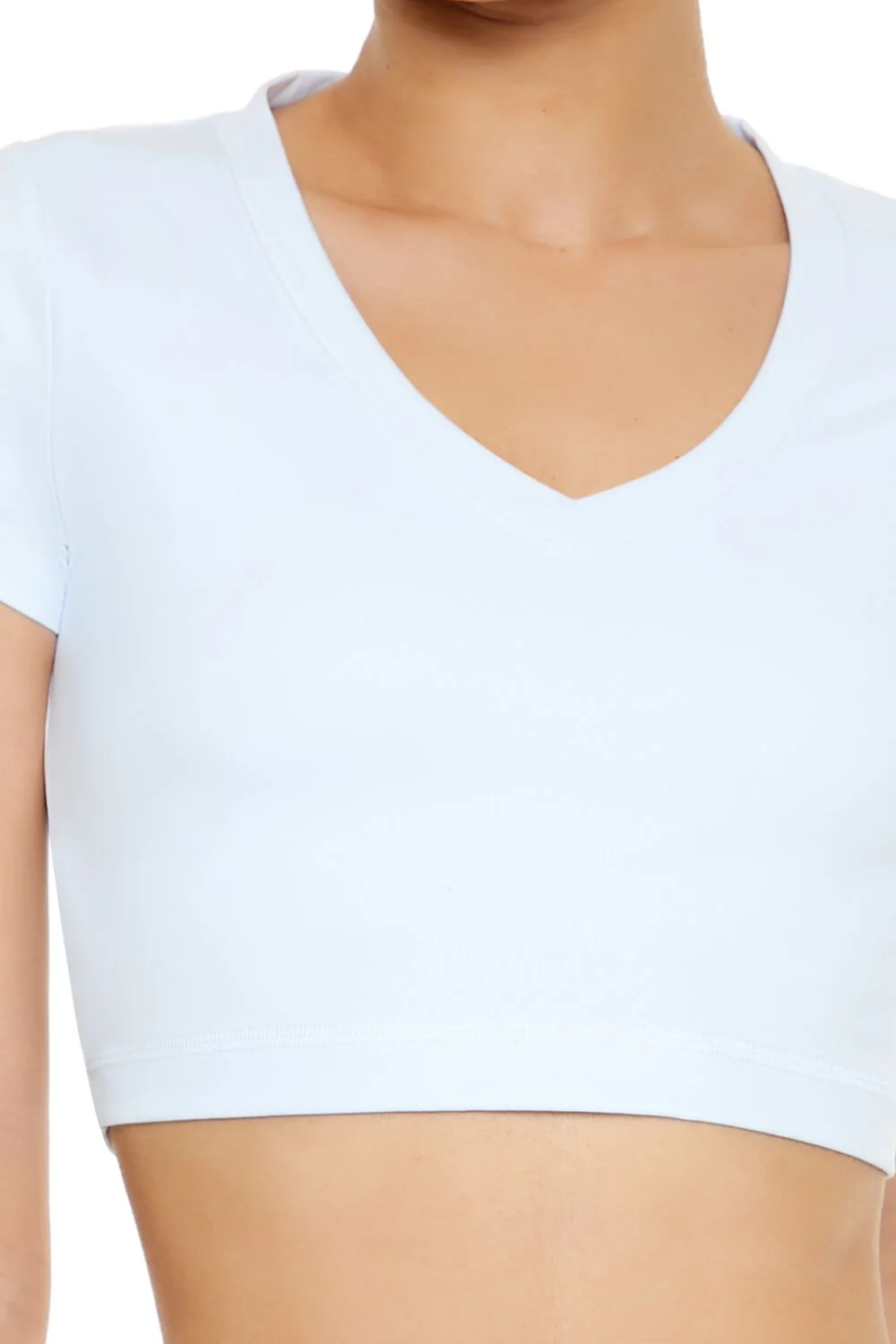 Active Cropped V-Neck Tee - Image 3
