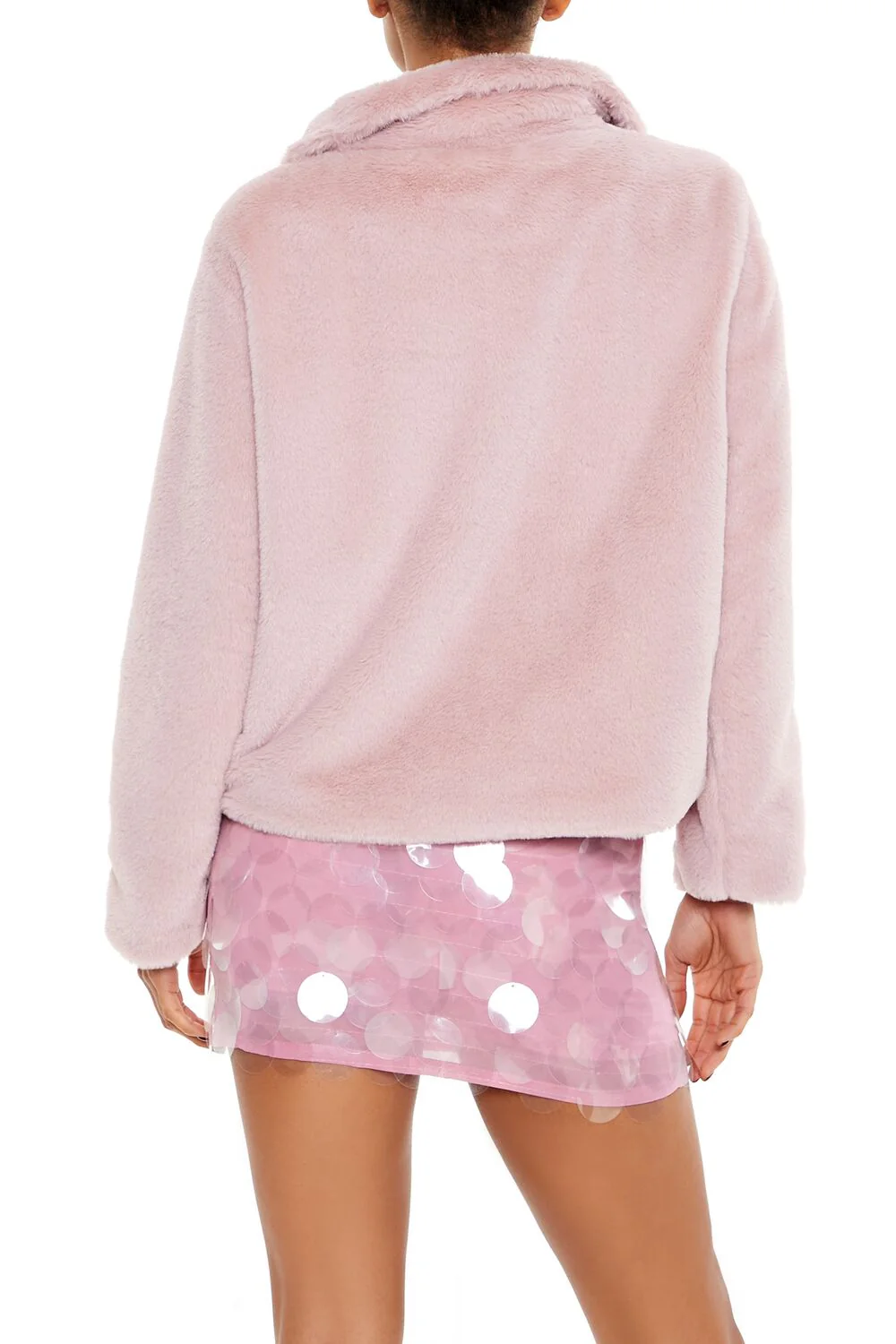 Faux Fur Zip-Up Coat - Image 5