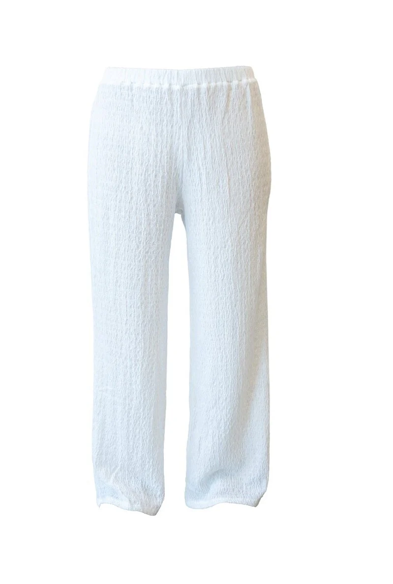 Textured Swim Cover-Up Pants - Image 3