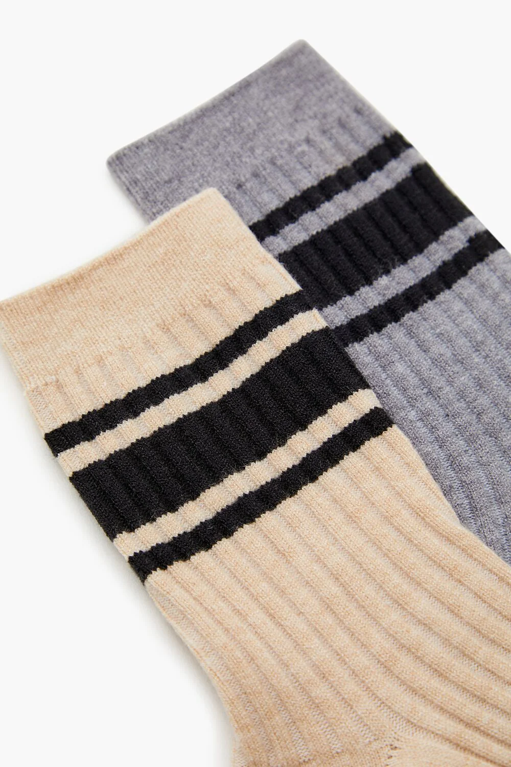Varsity-Striped Crew Socks Set - 2 pack - Image 3