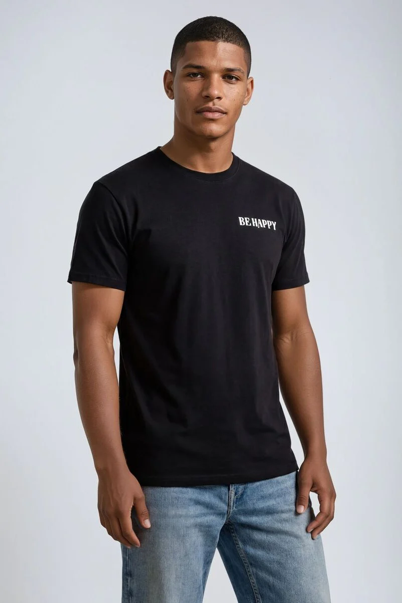 F21 Men Be Happy Graphic Tee - Image 3