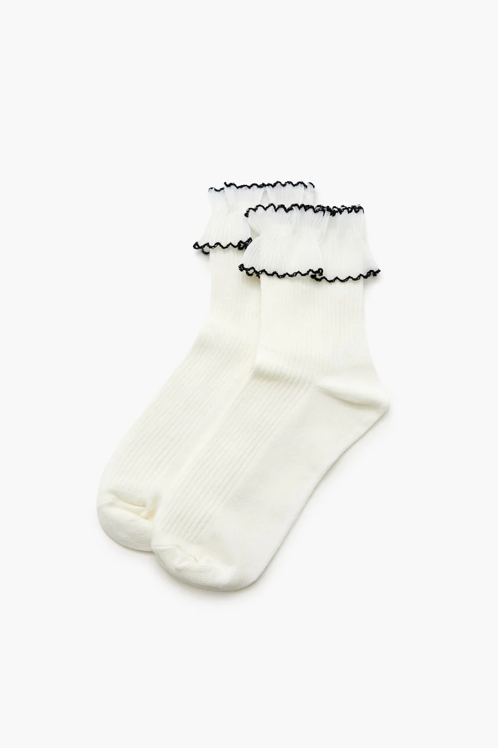 Lettuce-Edge Crew Socks - Image 2
