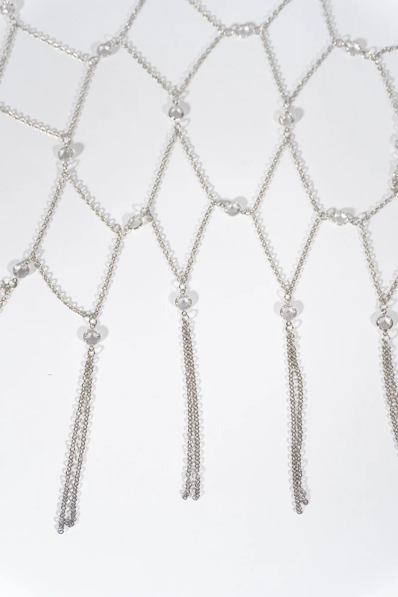 Rhinestone Drape Body Chain - Image 2