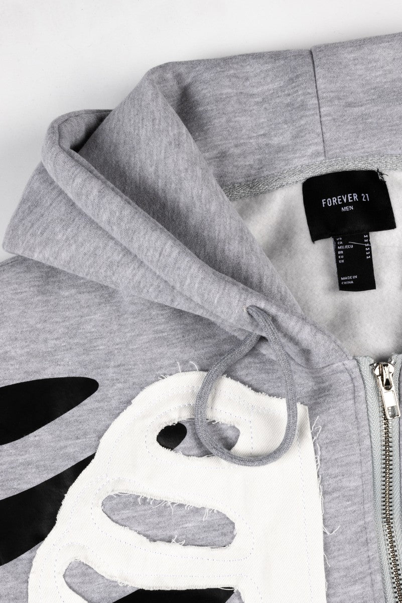 Skeleton Graphic Zip-Up Hoodie - Image 3