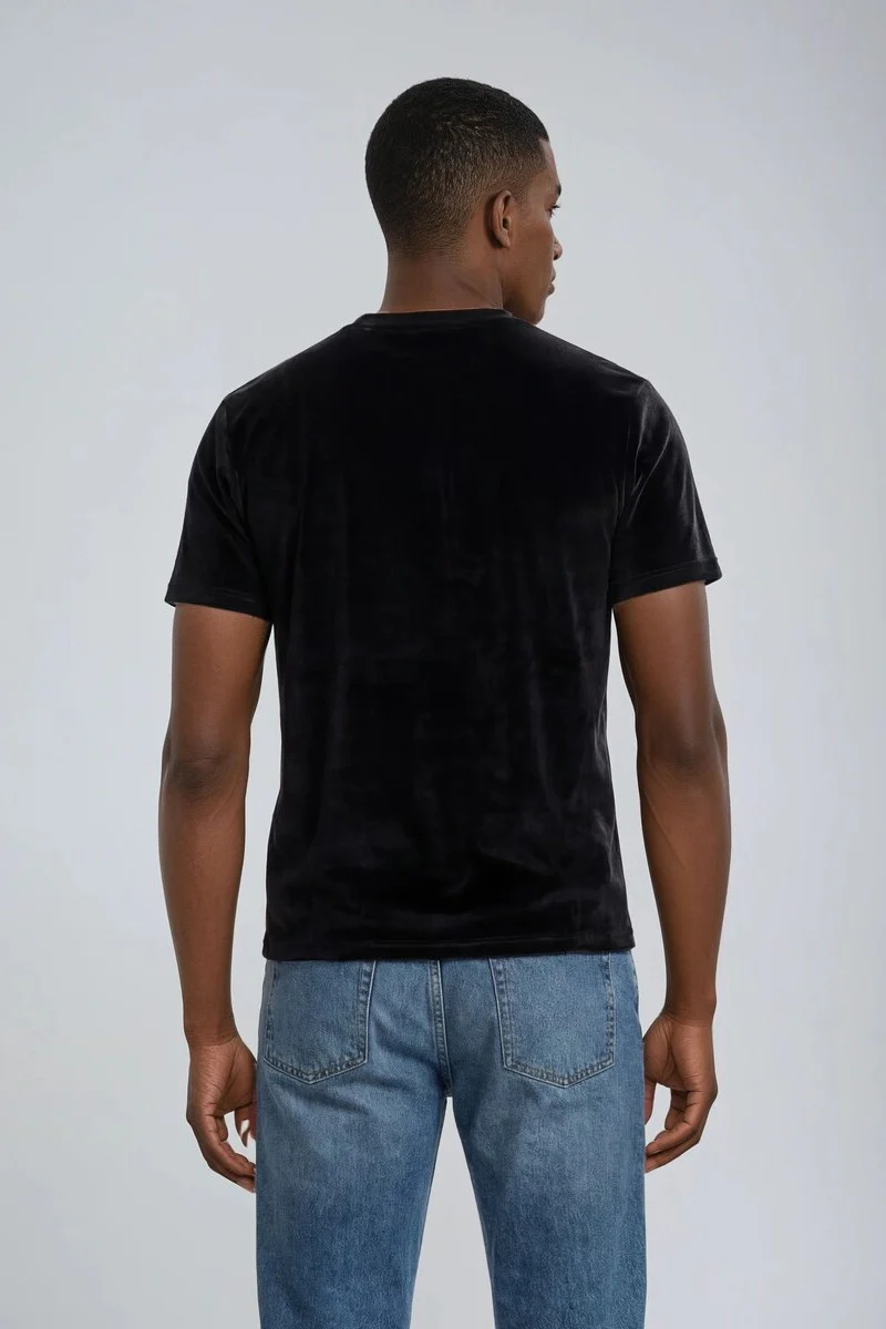 Velvet Crew Neck Tee - Image 10
