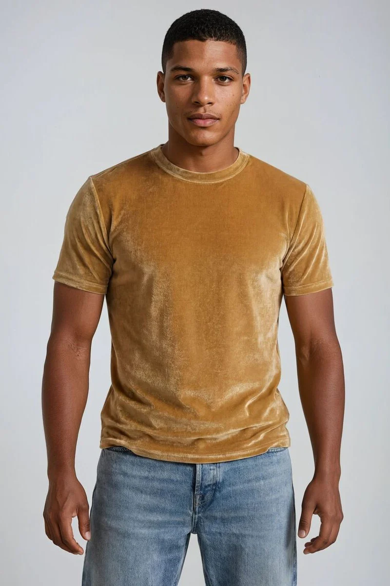 Velvet Crew Neck Tee - Image 13