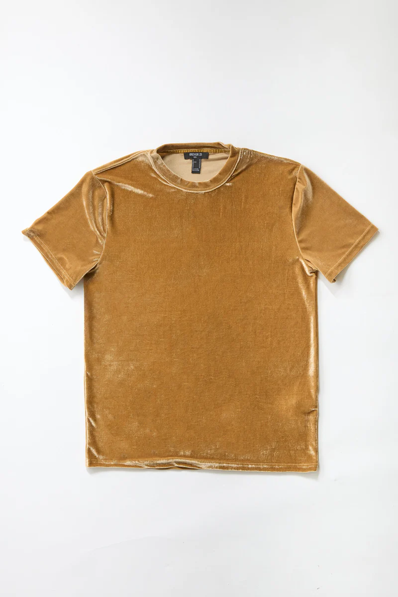 Velvet Crew Neck Tee - Image 15