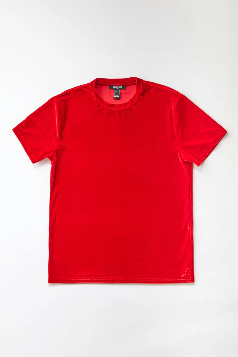 Velvet Crew Neck Tee - Image 17