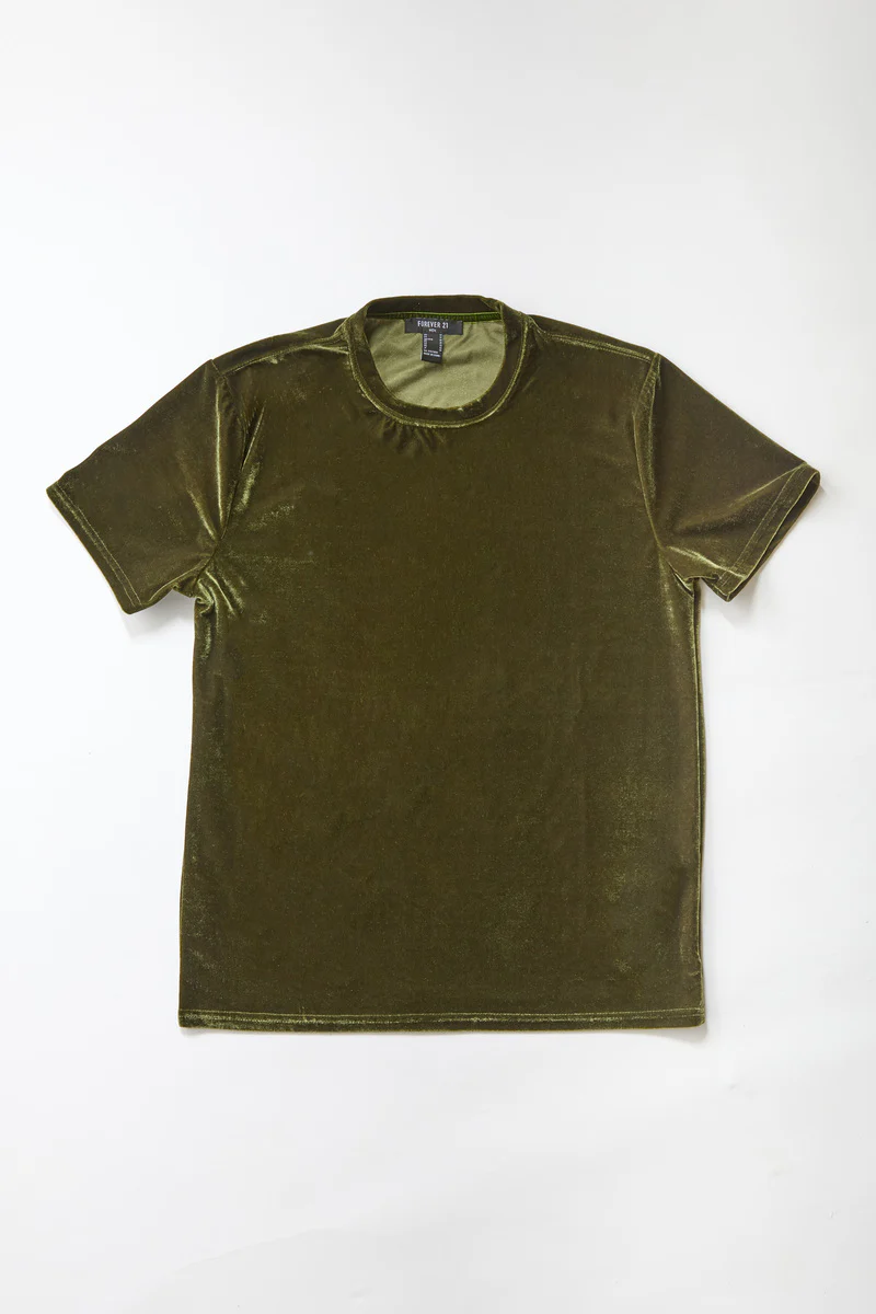 Velvet Crew Neck Tee - Image 3