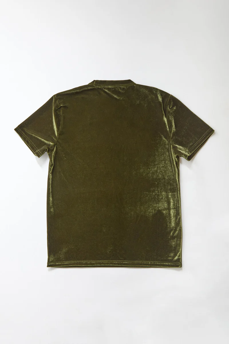 Velvet Crew Neck Tee - Image 4