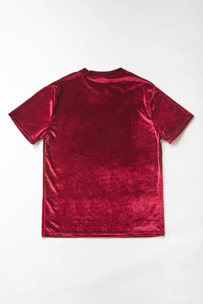 Velvet Crew Neck Tee - Image 8