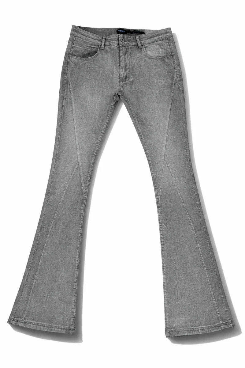 Stitched Detail Flare Jeans - Image 3