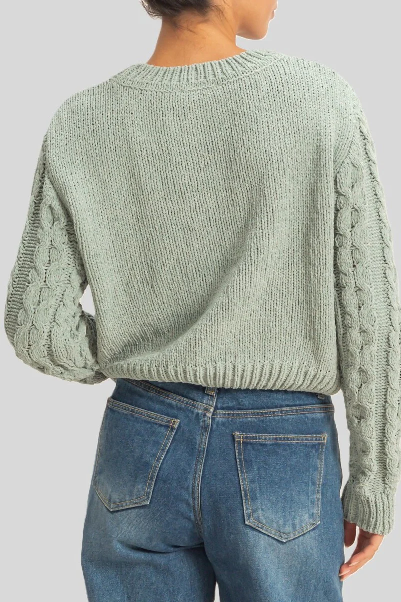 Cable Knit Sweater - Image 10