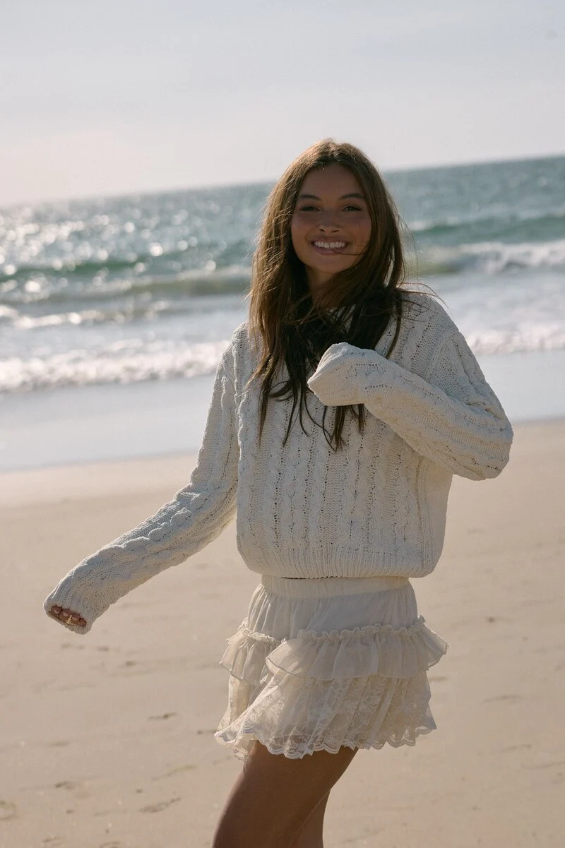 Cable Knit Sweater - Image 3