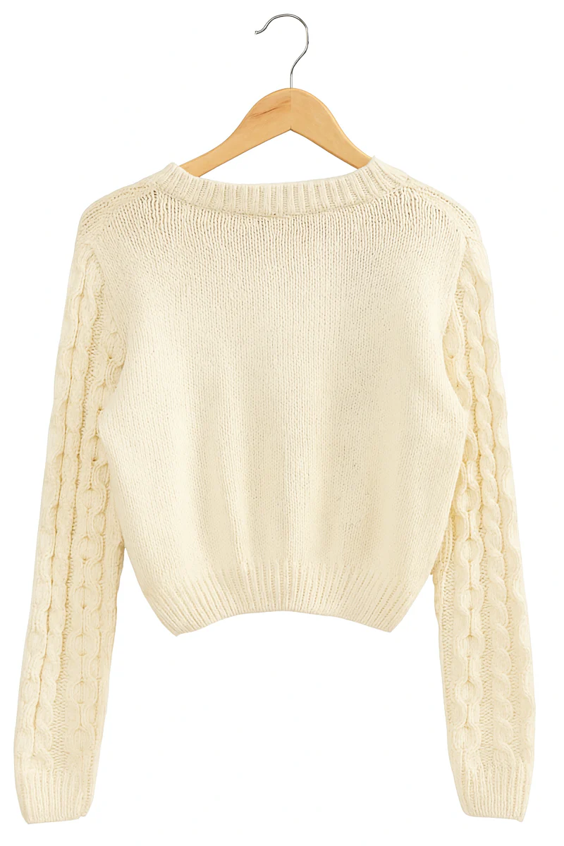 Cable Knit Sweater - Image 5