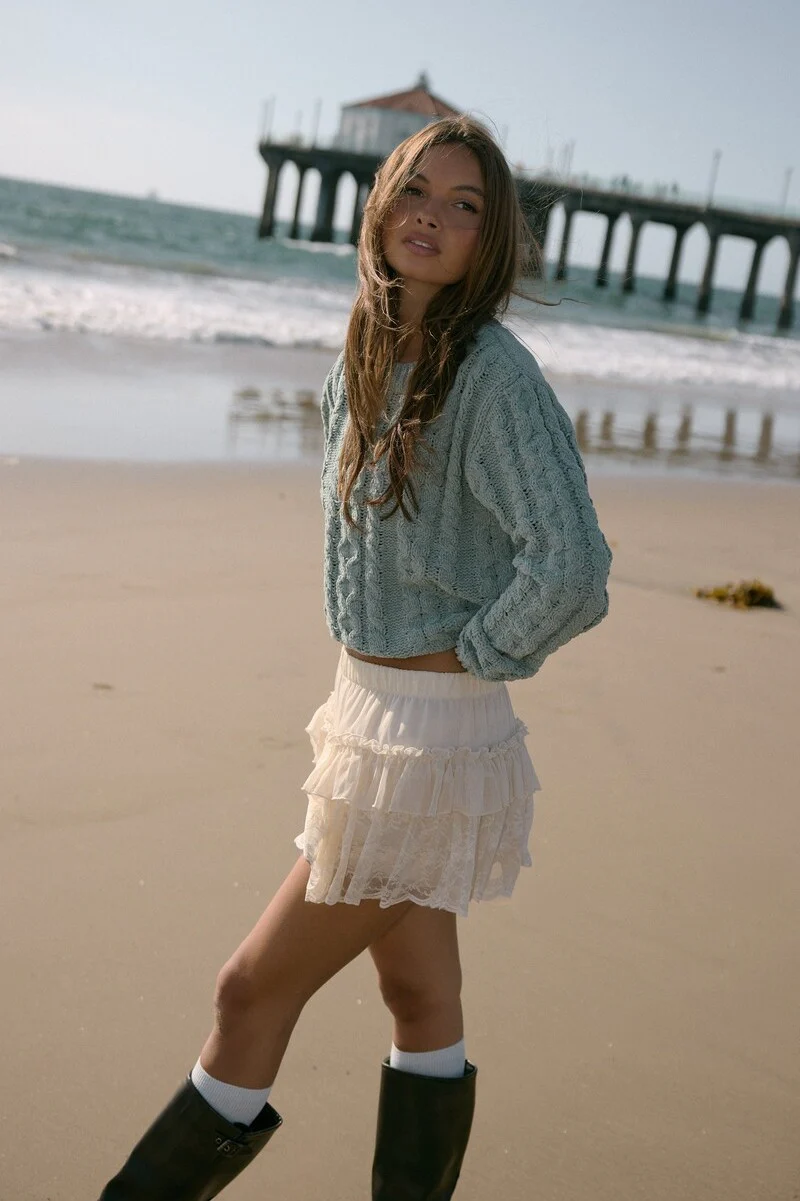 Cable Knit Sweater - Image 7