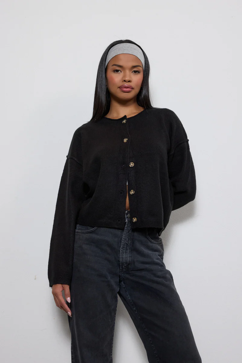 Button-Front Knit Cardigan - Image 4