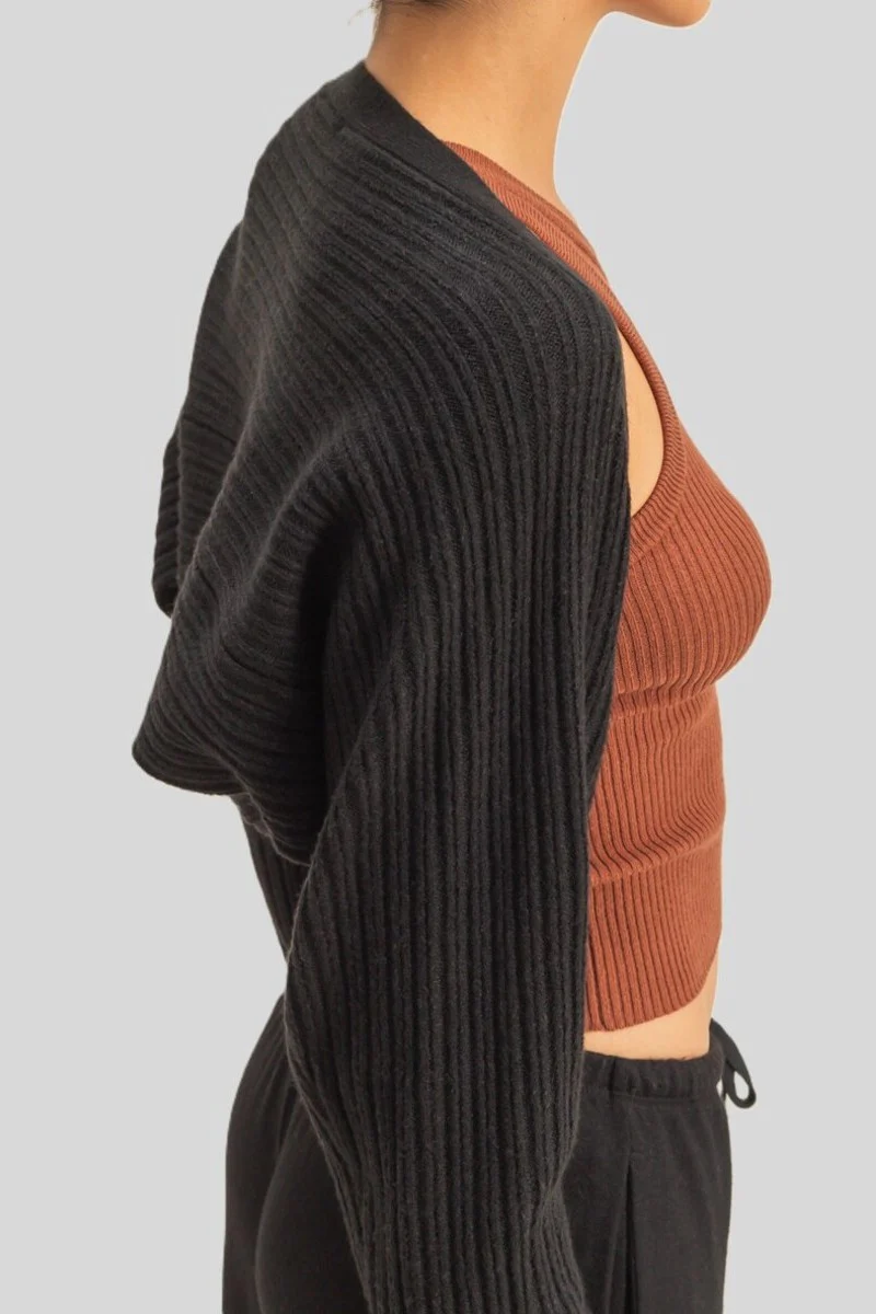 Ribbed Bolero Shrug - Image 5