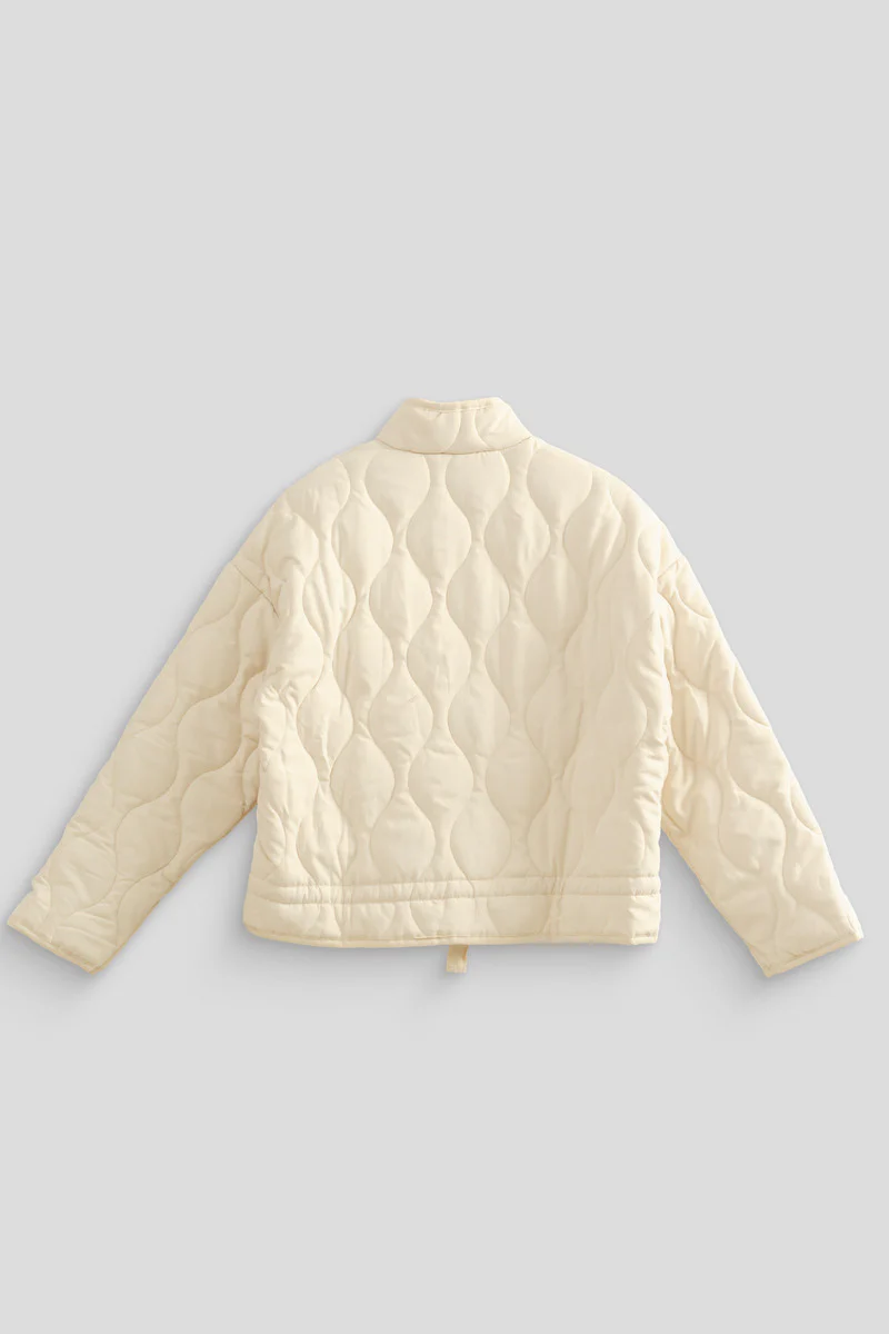 Quilted Drawstring-Hem Jacket - Image 11