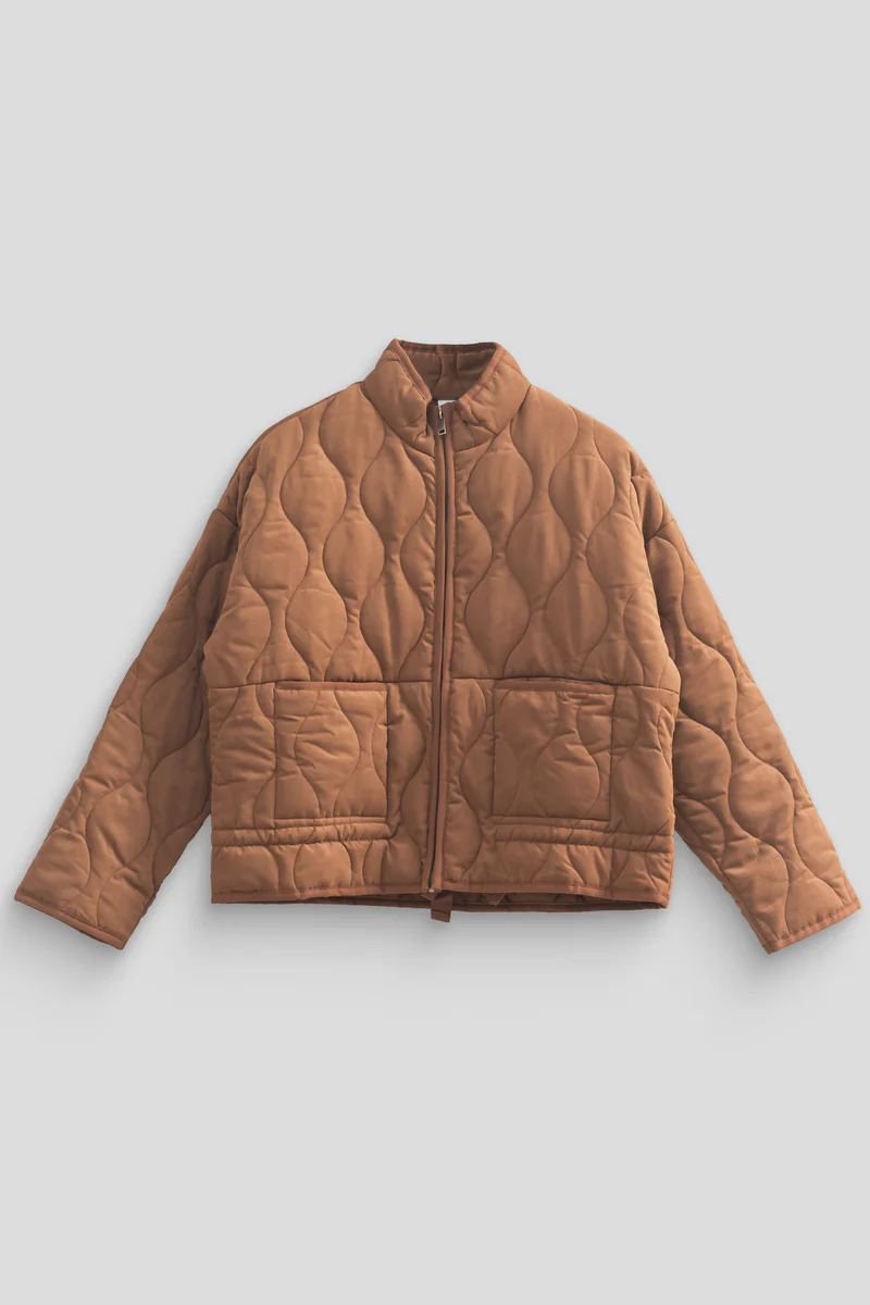 Quilted Drawstring-Hem Jacket - Image 2