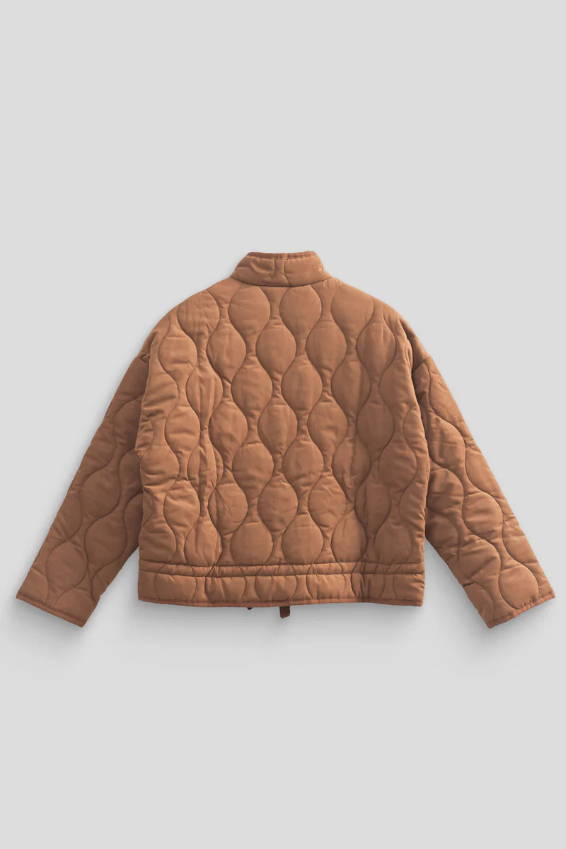 Quilted Drawstring-Hem Jacket - Image 3