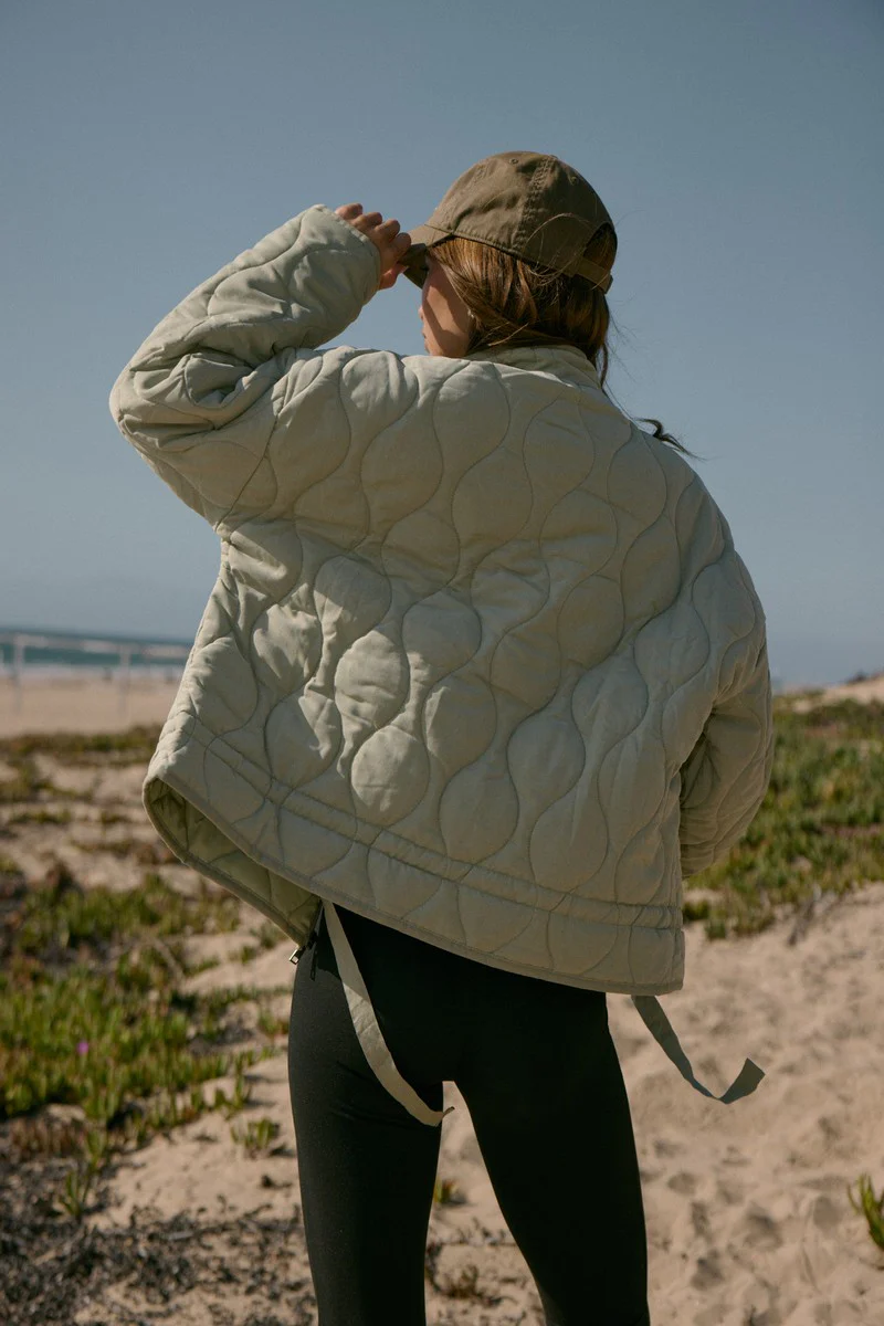 Quilted Drawstring-Hem Jacket - Image 5