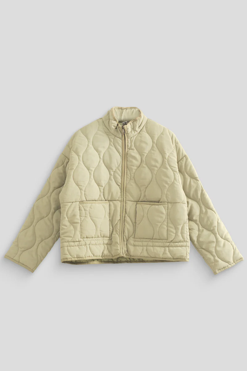 Quilted Drawstring-Hem Jacket - Image 7