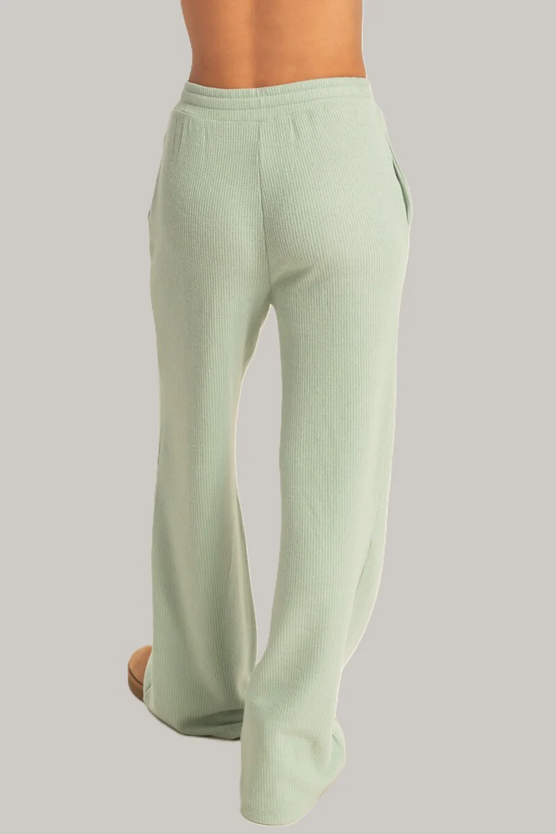 Waffle Knit Wide-Leg Pants - Image 3