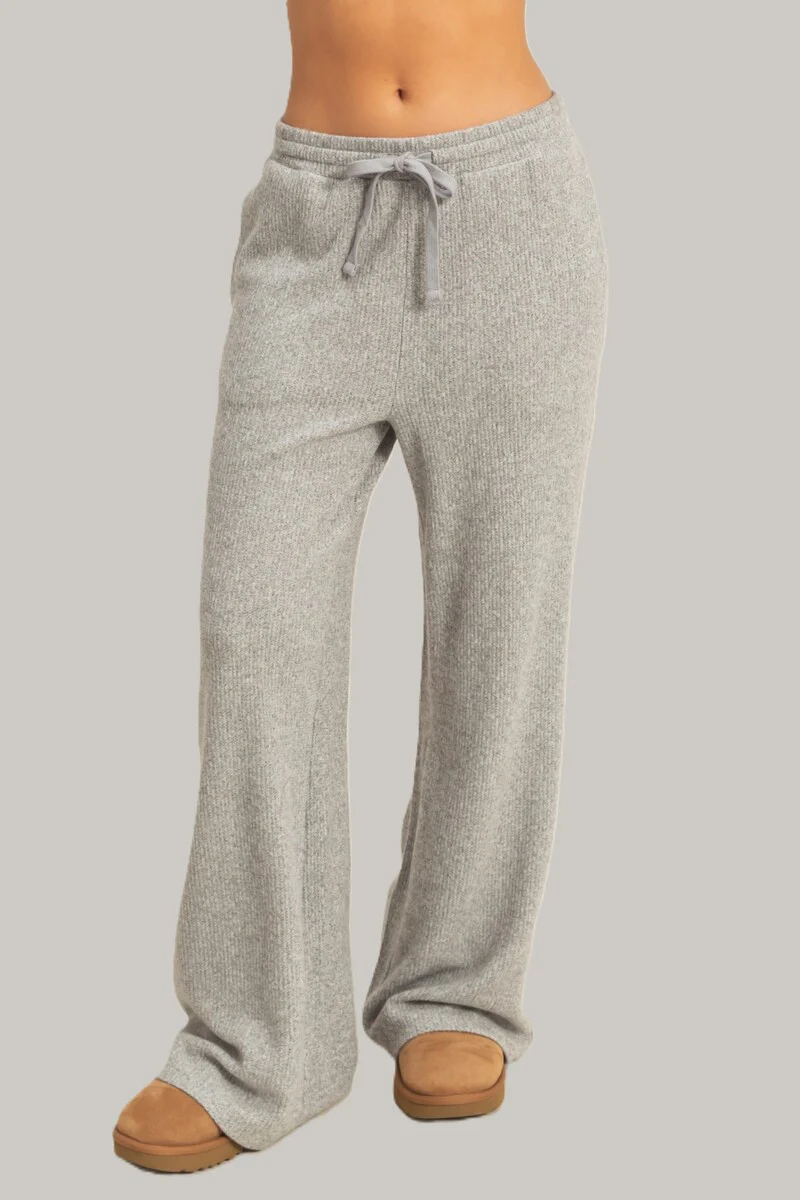 Waffle Knit Wide-Leg Pants - Image 5
