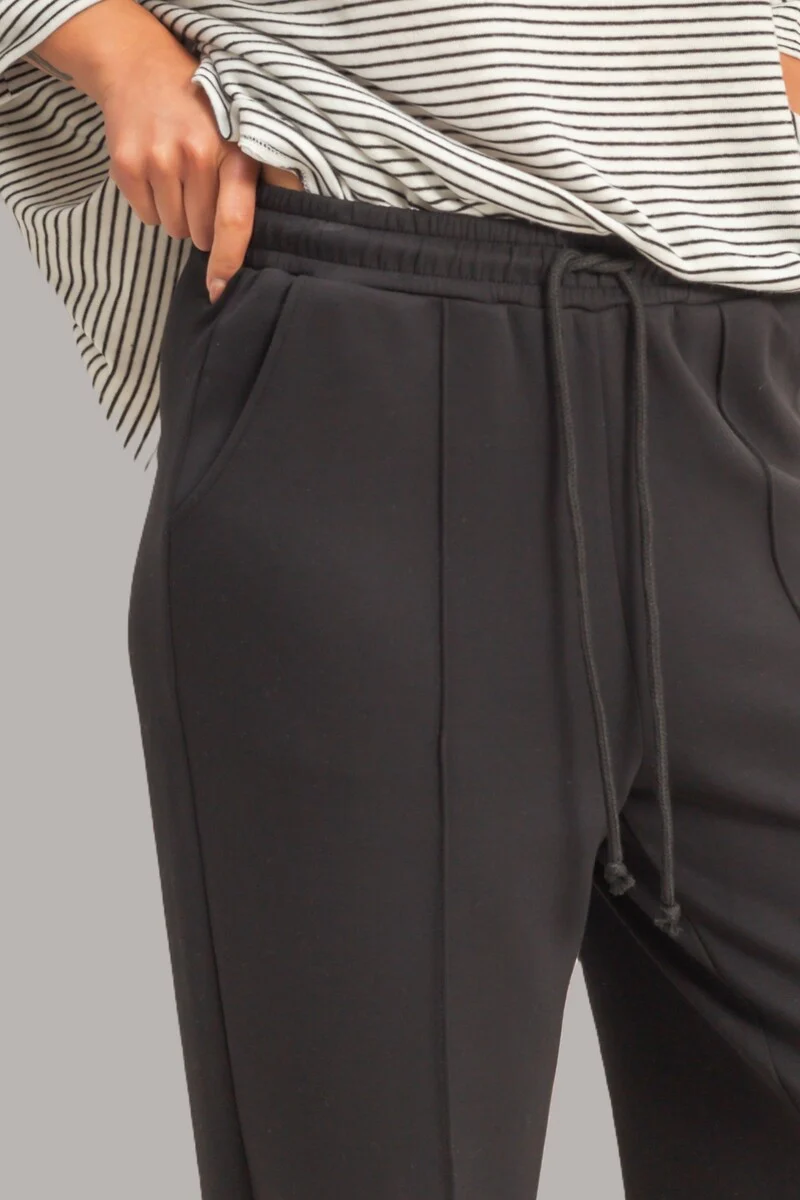 Straight-Leg Scuba Pintucked Sweatpants - Image 2