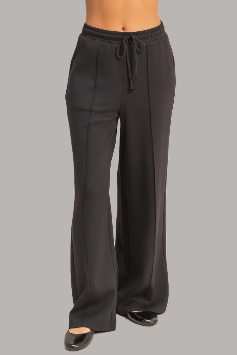 Straight-Leg Scuba Pintucked Sweatpants - Image 5