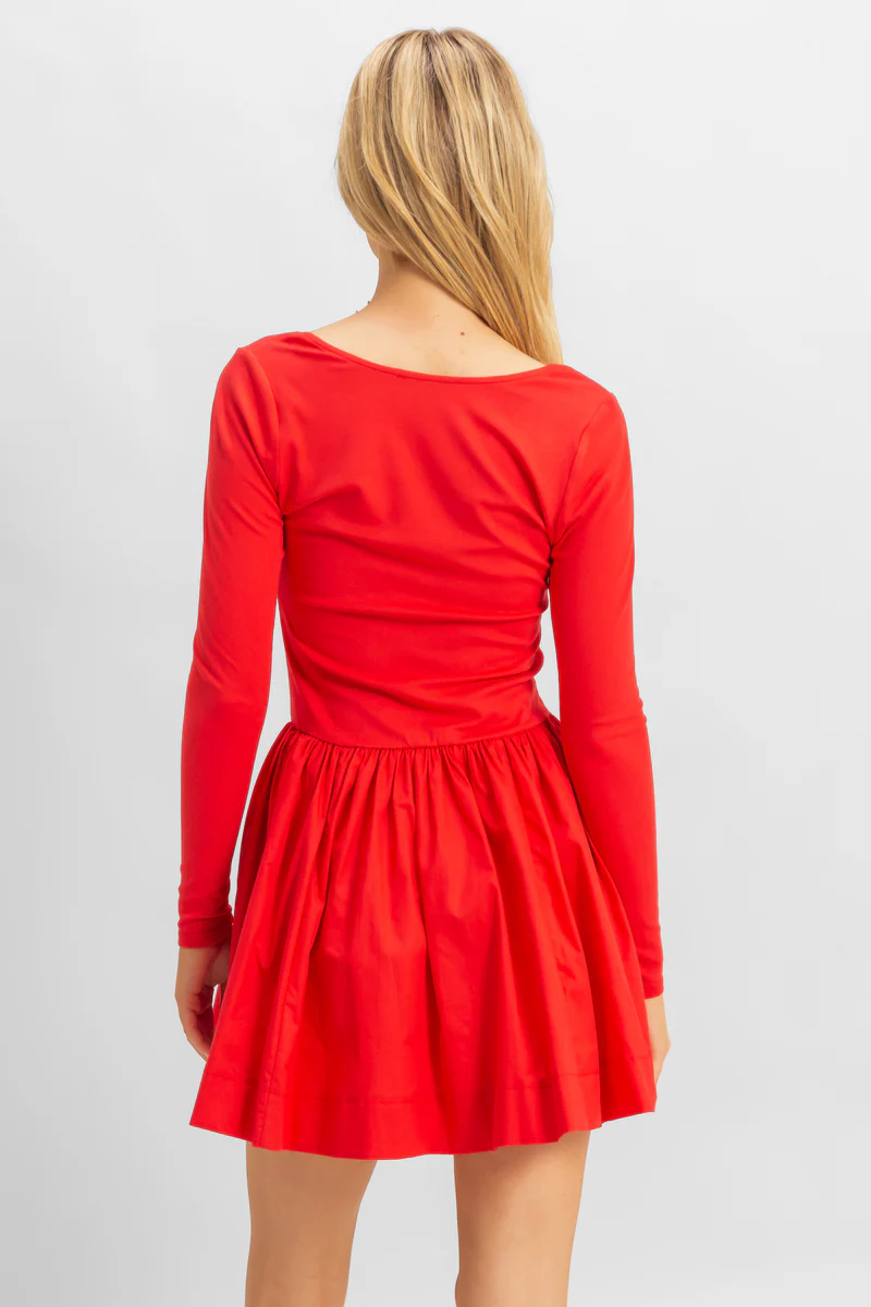 Scoop-Neck Mini Skater Dress - Image 4