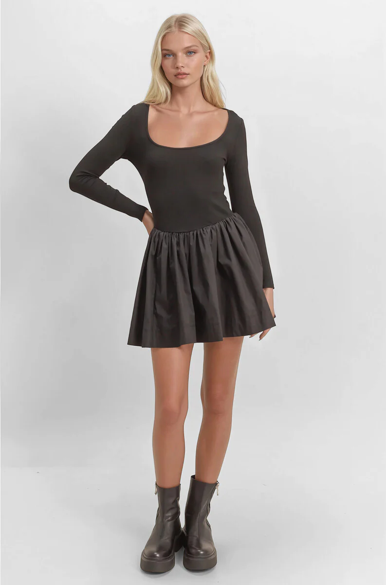 Scoop-Neck Mini Skater Dress - Image 5