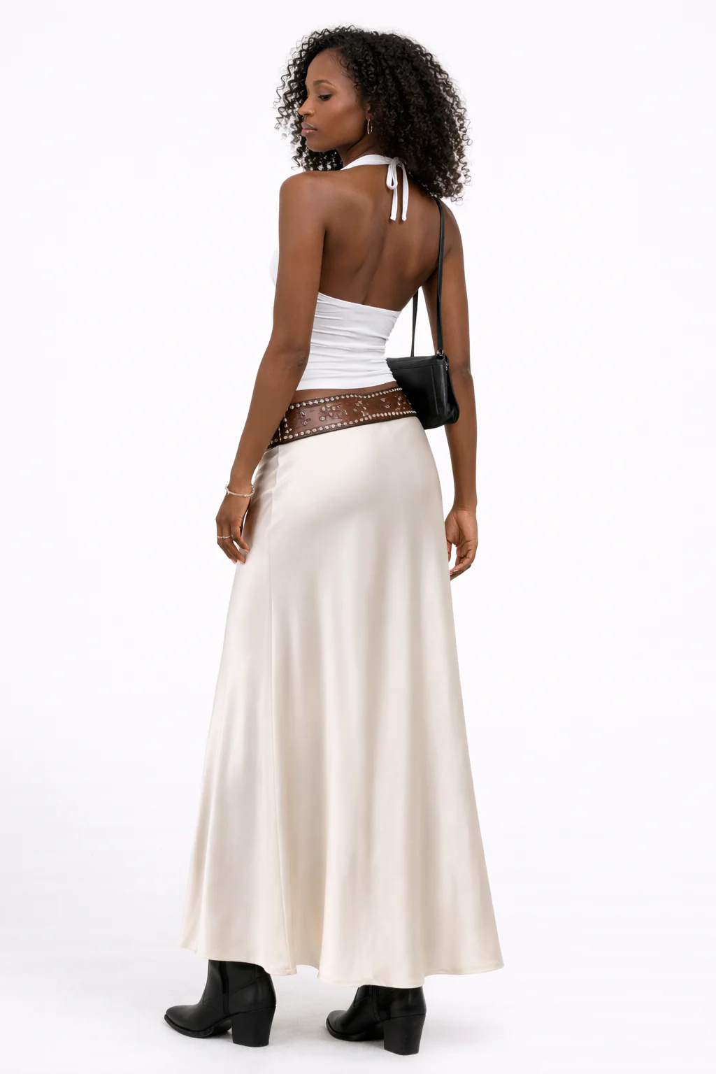 Satin A-Line Maxi Skirt - Image 3