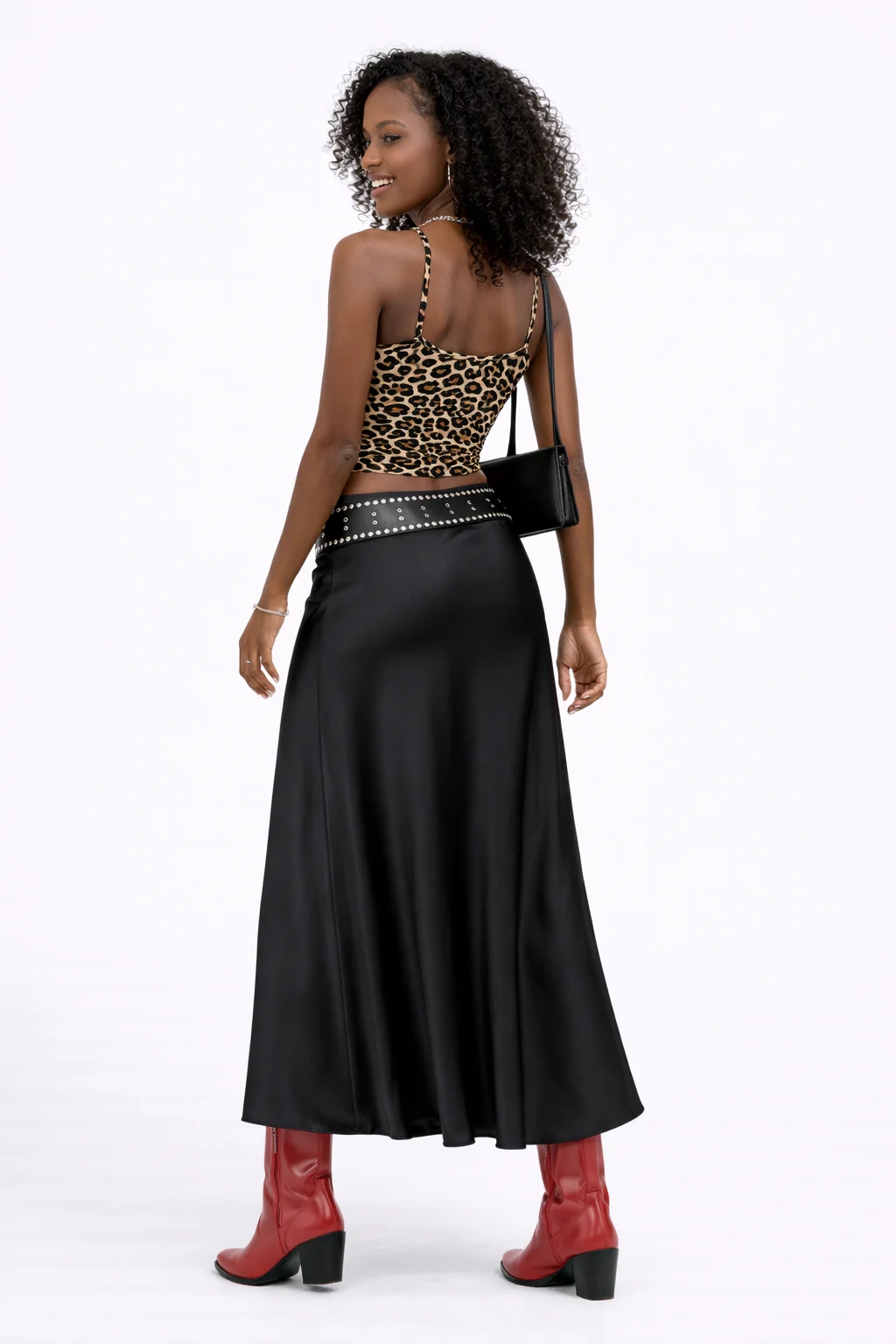 Satin A-Line Maxi Skirt - Image 6