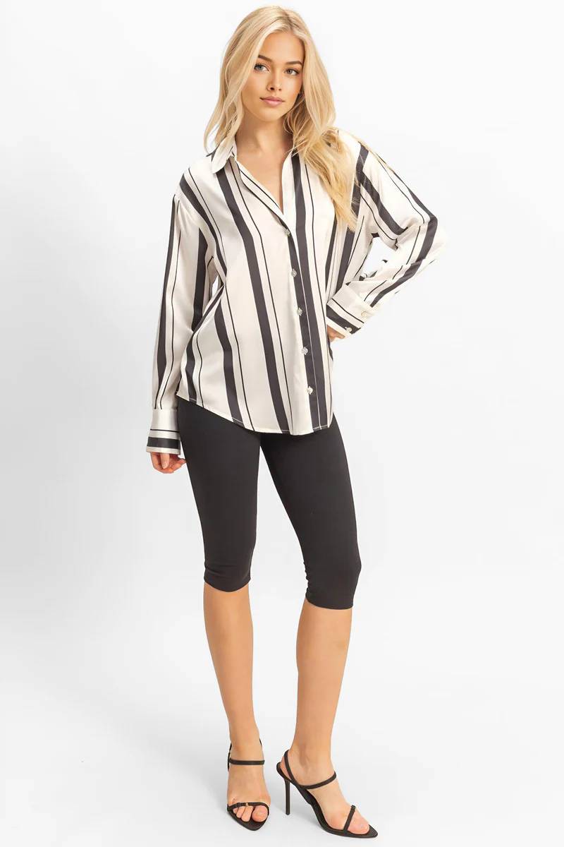 Satin Striped Shirt - Image 3