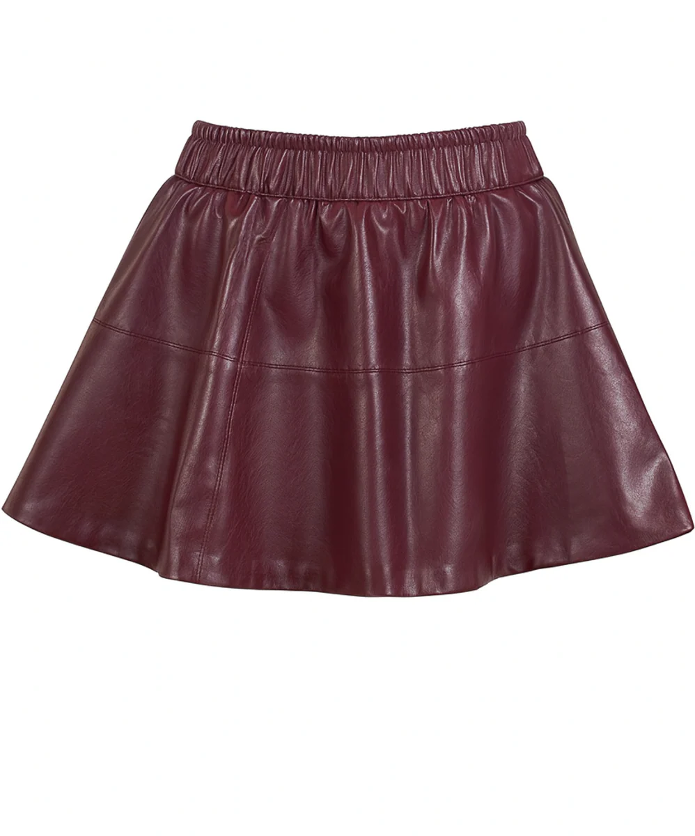 Faux Leather Mini Skirt - Image 4