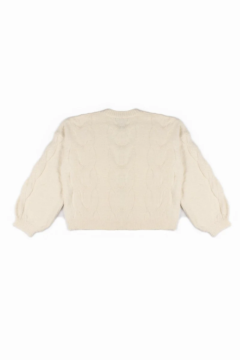 Fuzzy Open-Front Cardigan Sweater - Image 4