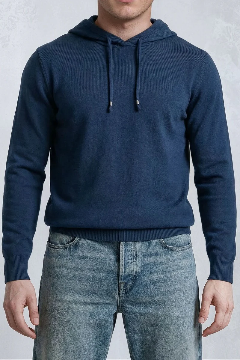 Knit Hoodie Sweater - Image 4