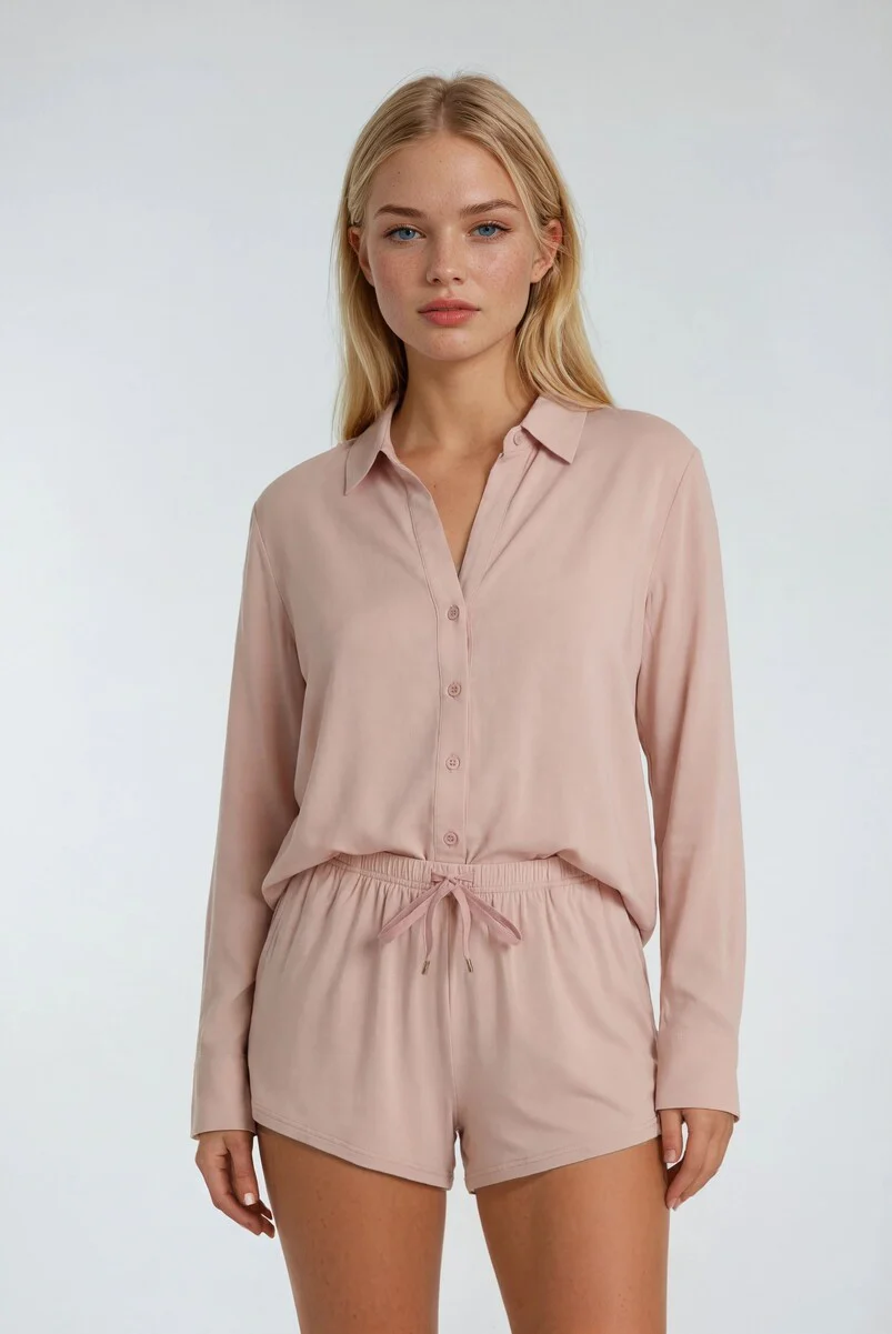 Two-Piece Pajama Short Set - Image 3