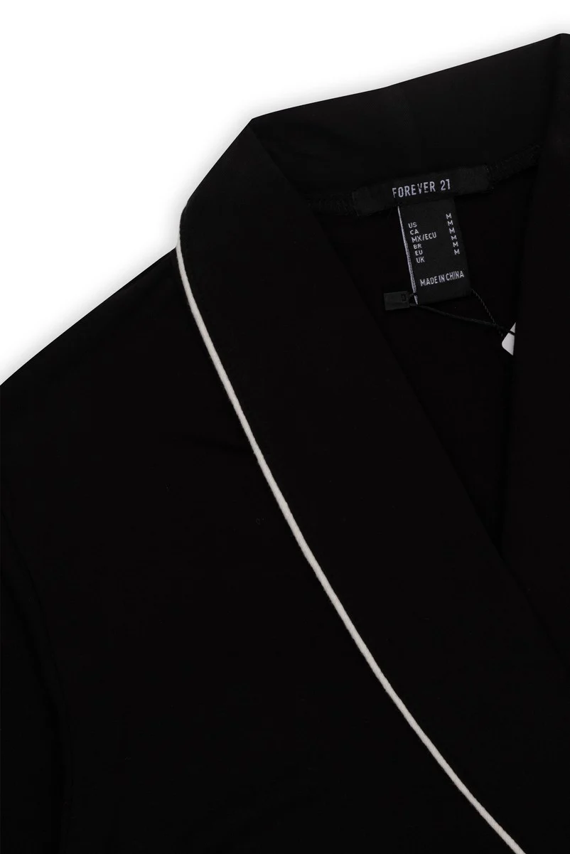Piped-Trim Modal Robe - Image 12
